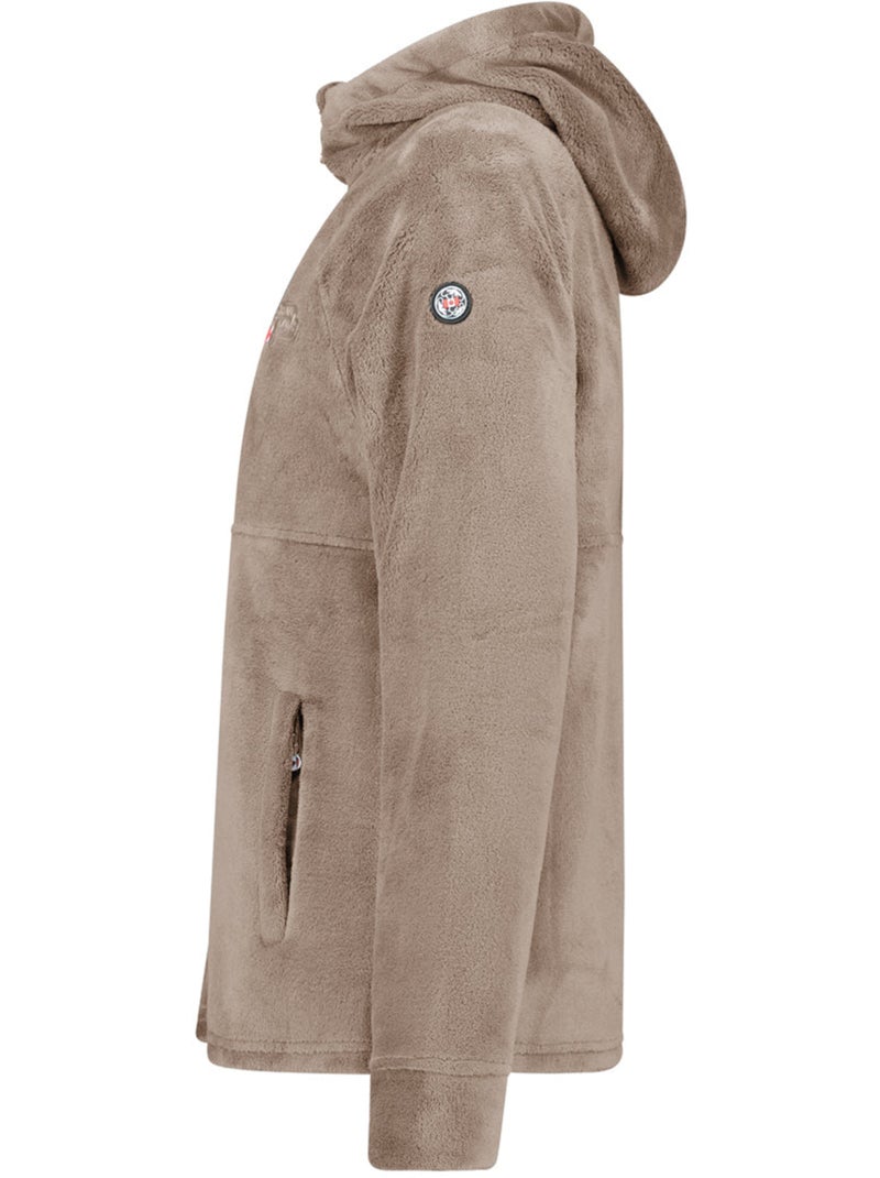 Giacca in pile sottile con cappuccio ulotteak – canadian peak Tortora - Kiabi
