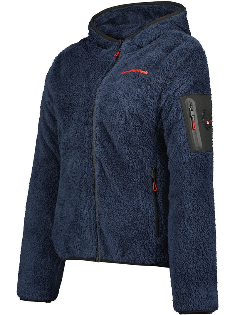 Giacca in pile sottile con collo alto ulebeak – canadian peak Blu marino - Kiabi