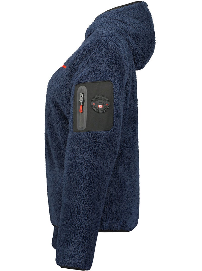 Giacca in pile sottile con collo alto ulebeak – canadian peak Blu marino - Kiabi