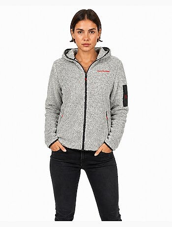 Giacca in pile sottile con collo alto ulebeak – canadian peak