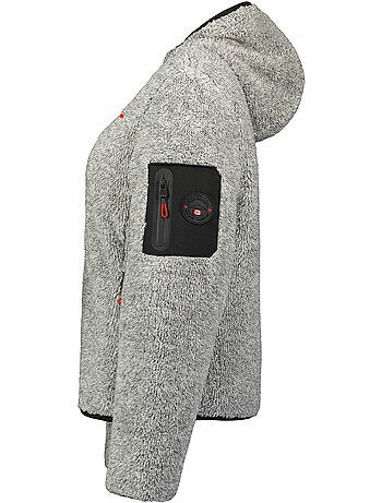 Giacca in pile sottile con collo alto ulebeak – canadian peak