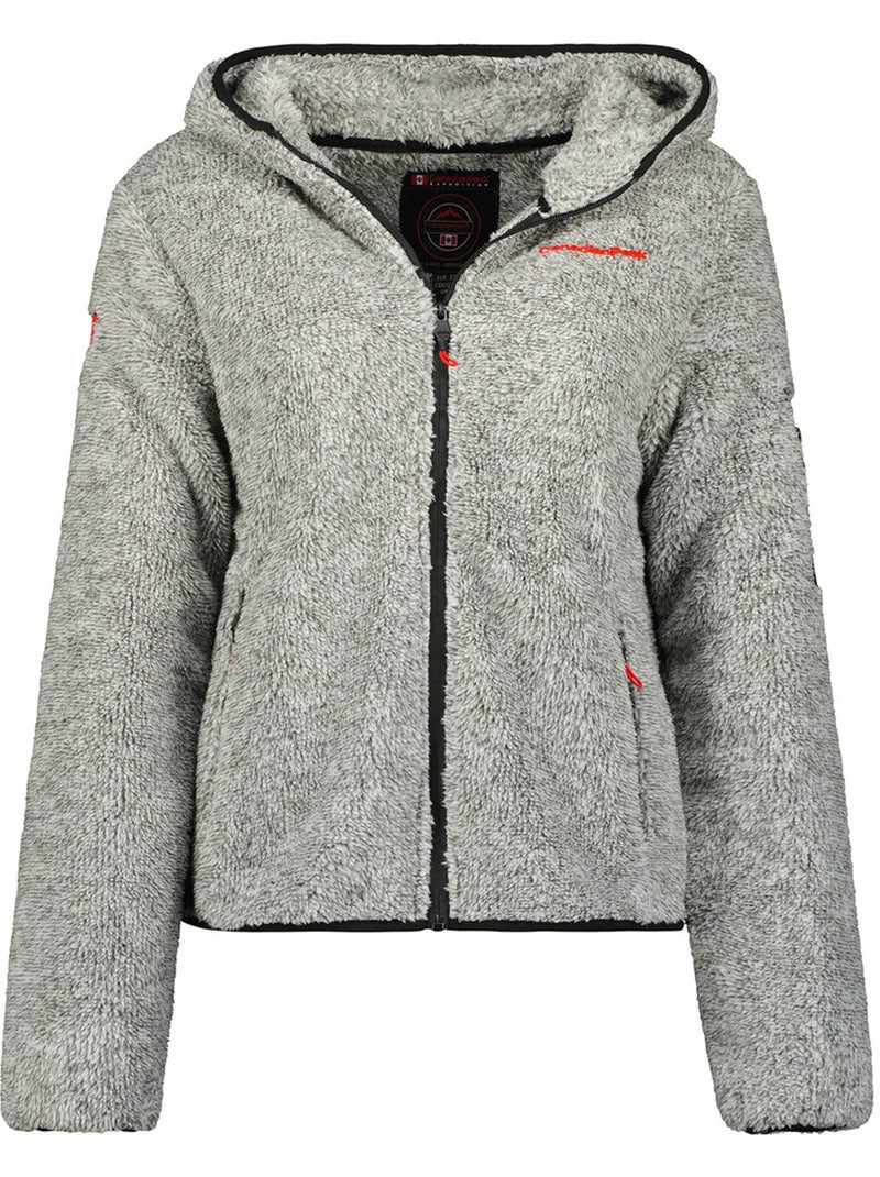 Giacca in pile sottile con collo alto ulebeak – canadian peak Grigio chiaro - Kiabi