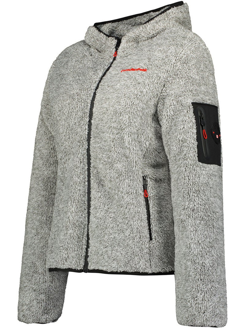 Giacca in pile sottile con collo alto ulebeak – canadian peak Grigio chiaro - Kiabi