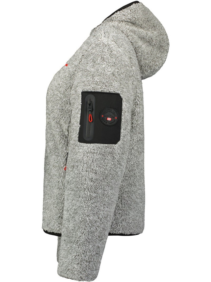 Giacca in pile sottile con collo alto ulebeak – canadian peak Grigio chiaro - Kiabi
