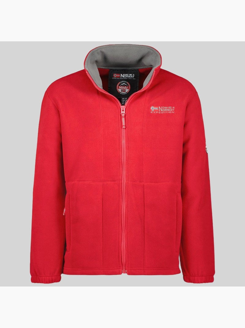 Giacca in pile torleon – geographical norway Grigio rosso - Kiabi