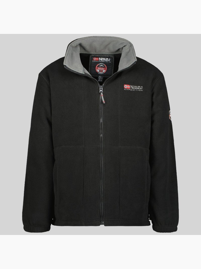 Giacca in pile torleon – geographical norway Nero Grigio - Kiabi