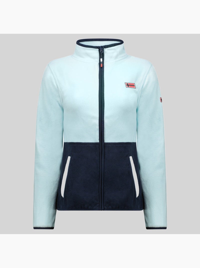Giacca in pile touki fz – geographical norway Blu cielo - Kiabi