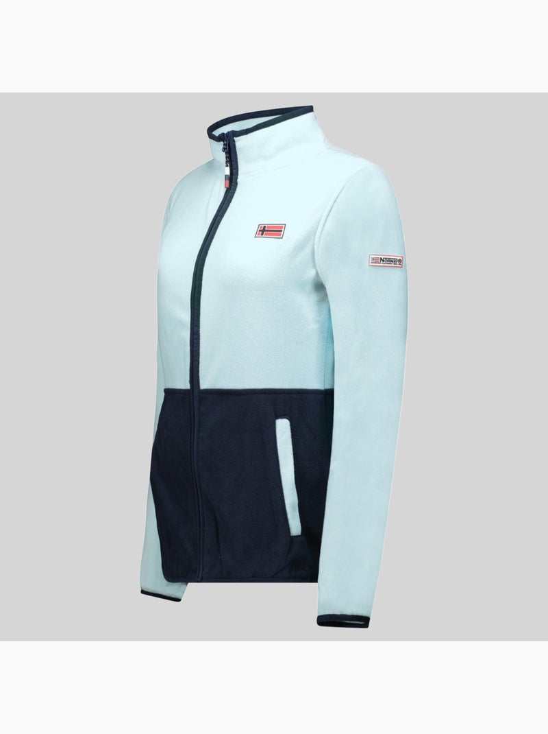 Giacca in pile touki fz – geographical norway Blu cielo - Kiabi