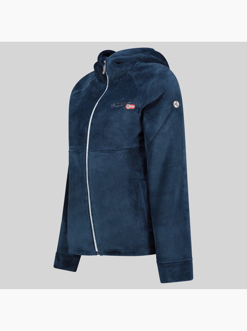 Giacca in pile uliota – geographical norway Blu marino - Kiabi