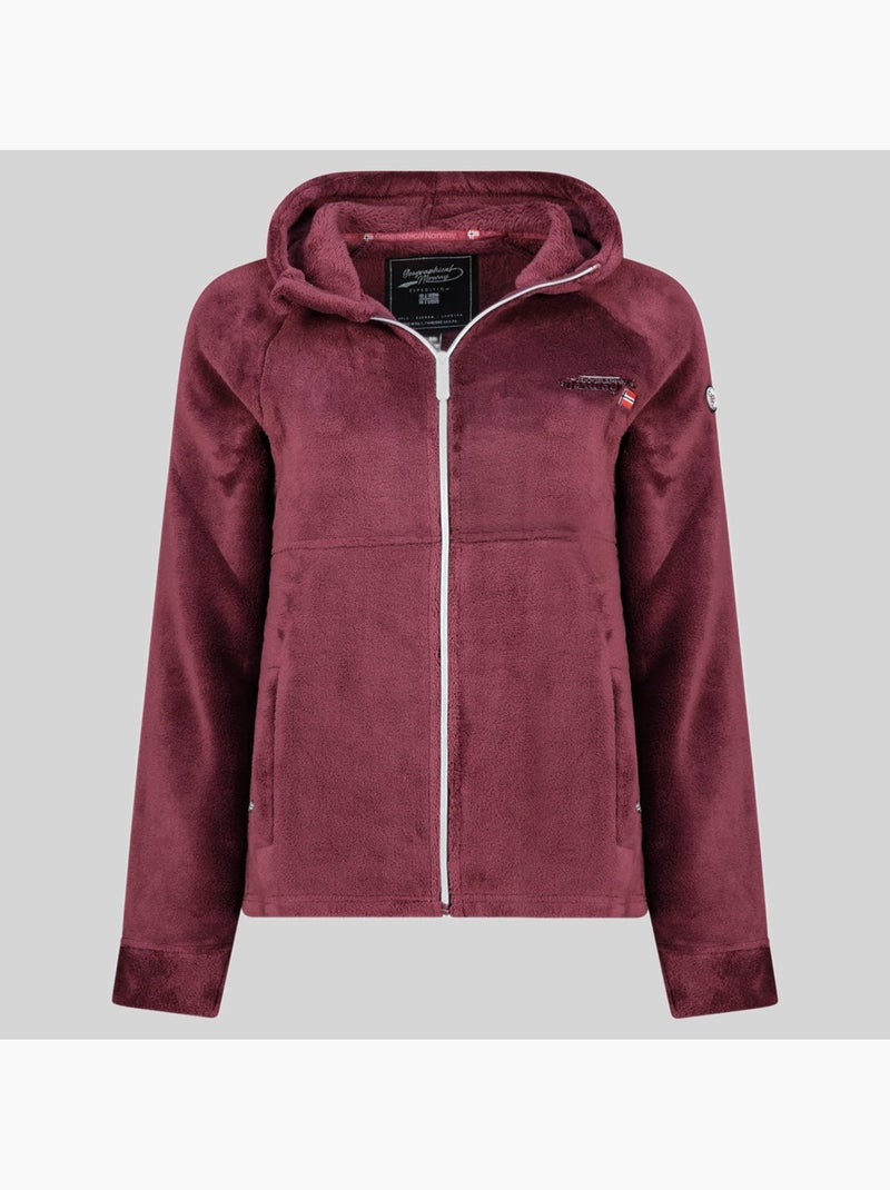 Giacca in pile uliota – geographical norway Bordeaux - Kiabi