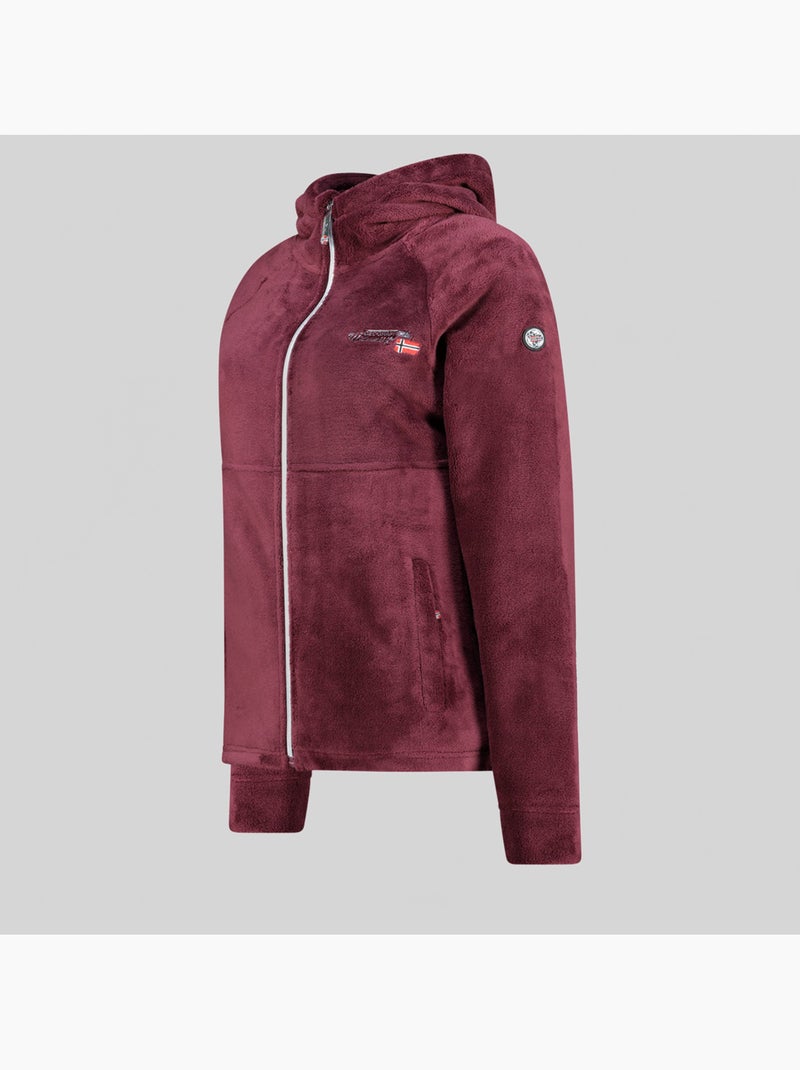 Giacca in pile uliota – geographical norway Bordeaux - Kiabi