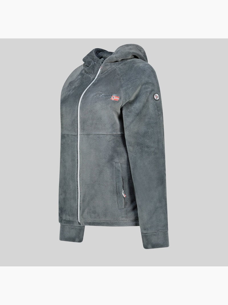 Giacca in pile uliota – geographical norway Grigio scuro - Kiabi