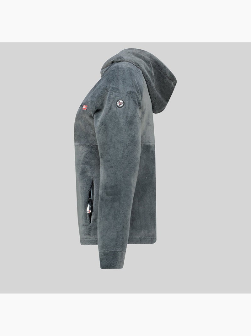 Giacca in pile uliota – geographical norway Grigio scuro - Kiabi