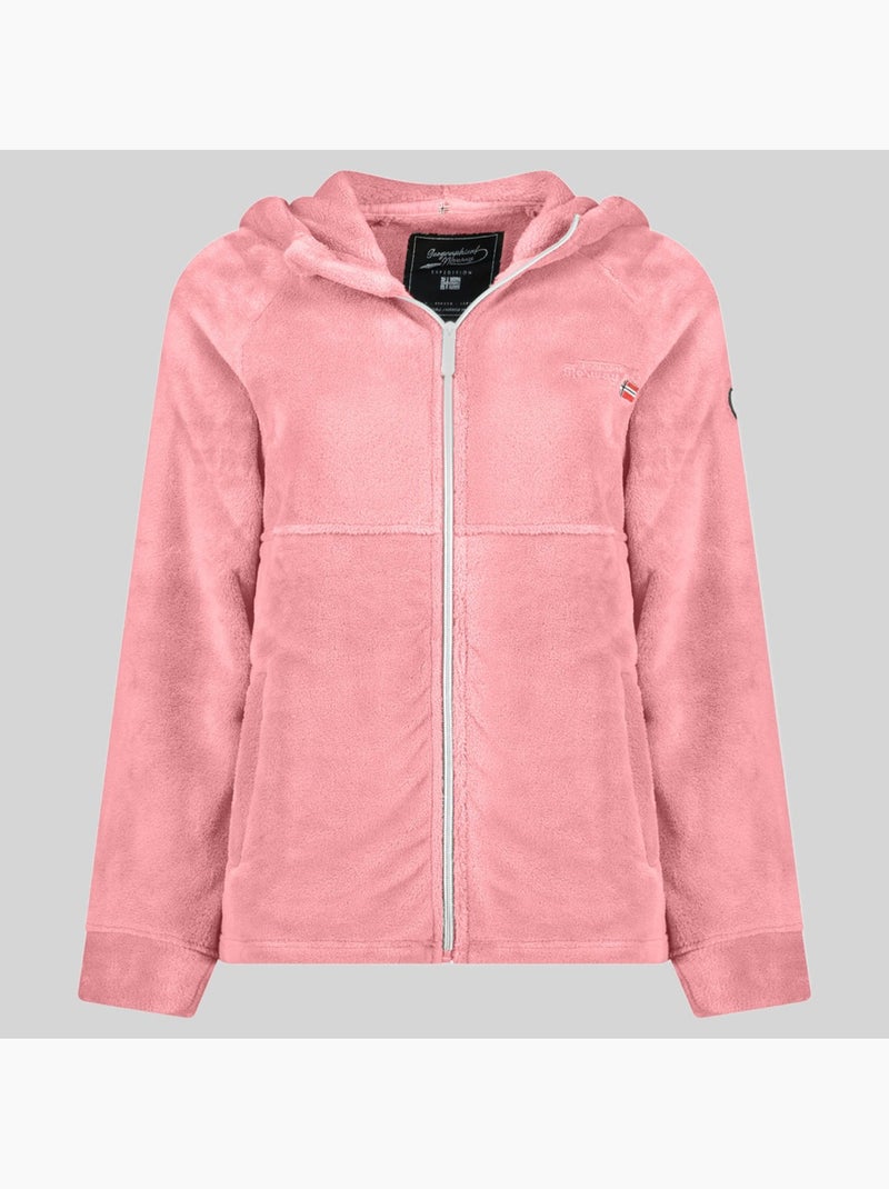Giacca in pile uliota – geographical norway Rosa pallido - Kiabi