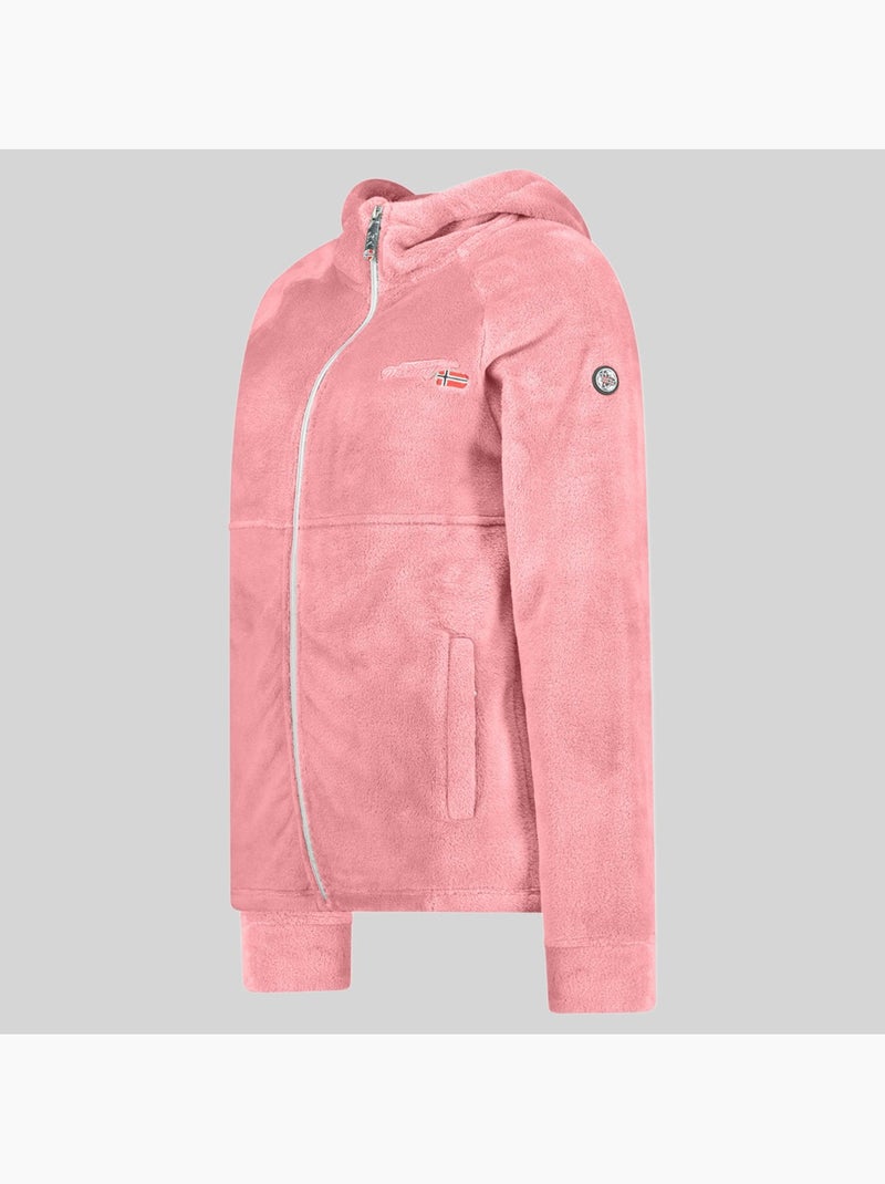 Giacca in pile uliota – geographical norway Rosa pallido - Kiabi