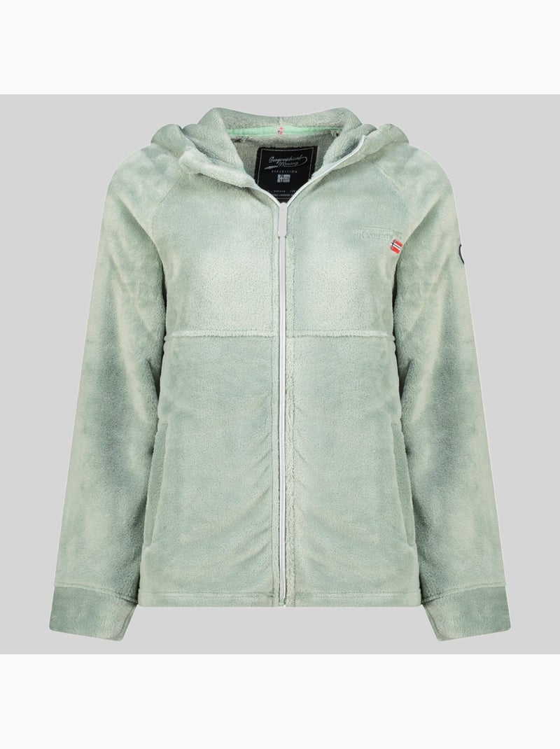 Giacca in pile uliota – geographical norway Verde pastello - Kiabi