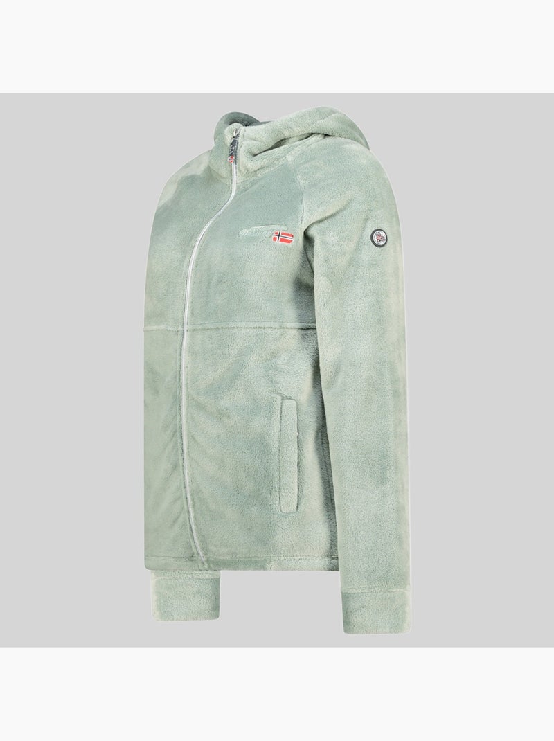 Giacca in pile uliota – geographical norway Verde pastello - Kiabi