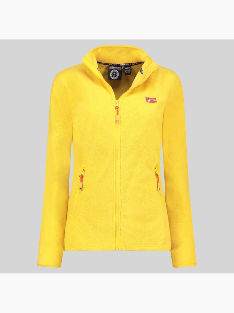 Giacca in pile ulyssia fz – geographical norway Senape - Kiabi