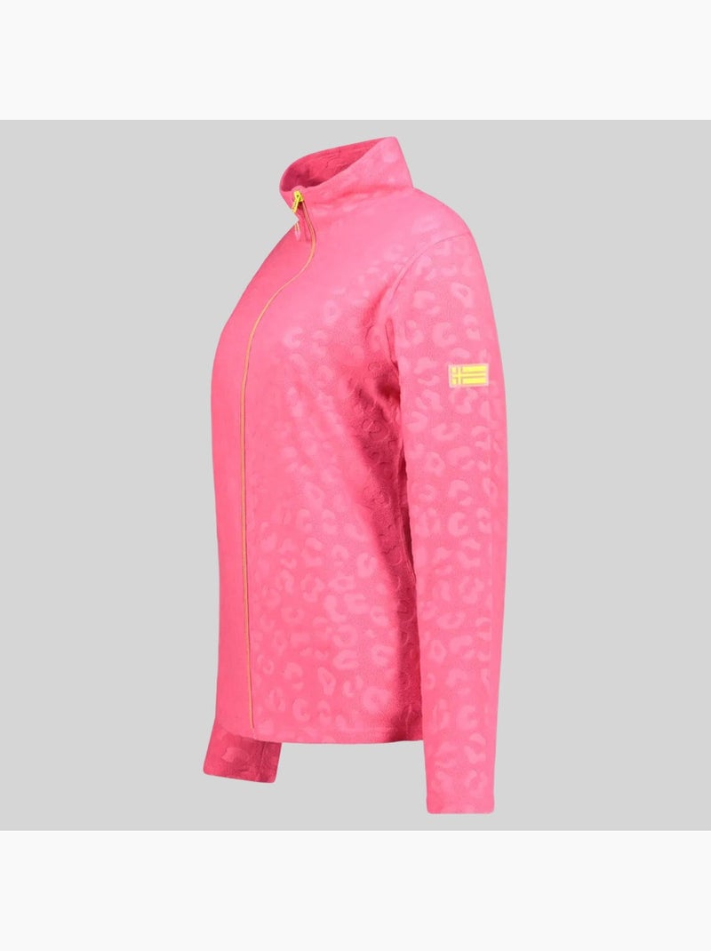 Giacca in pile uminie fz – geographical norway Rosa fluo - Kiabi