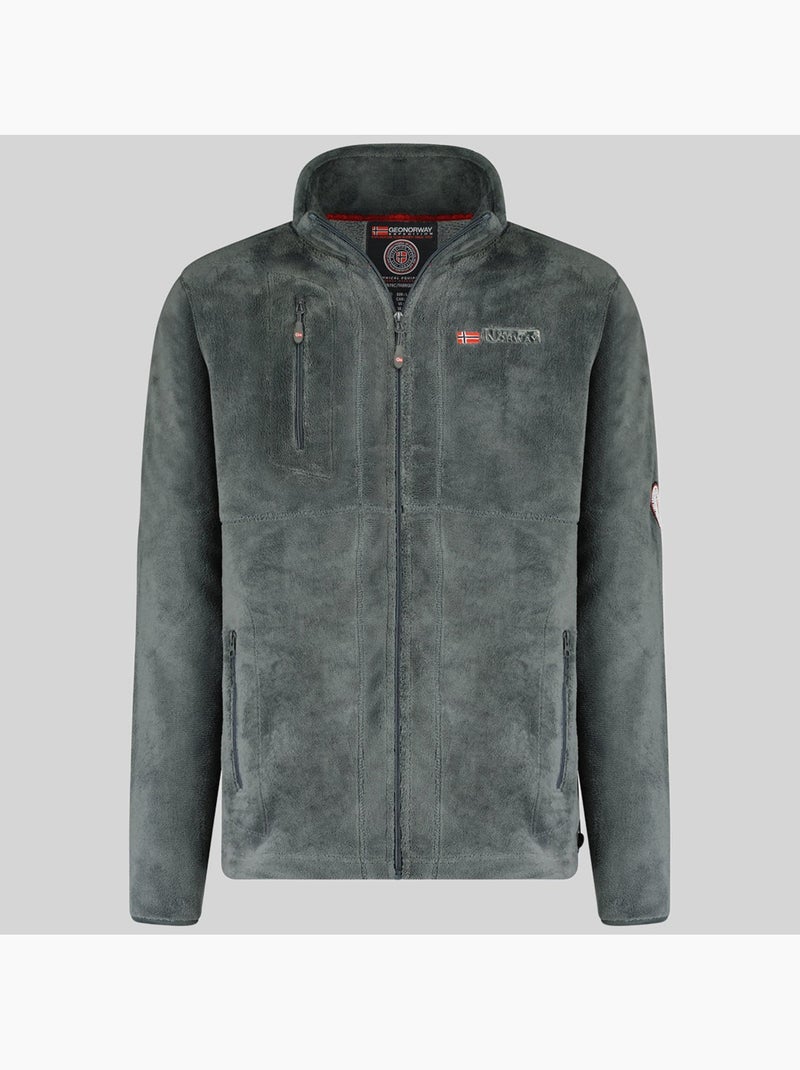 Giacca in pile upload – geographical norway Grigio scuro - Kiabi