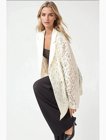 Giacca in pizzo floreale a maniche lunghe pika collection hiccup