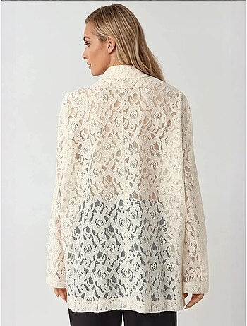 Giacca in pizzo floreale a maniche lunghe pika collection hiccup