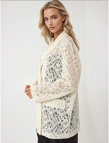 Giacca in pizzo floreale a maniche lunghe pika collection hiccup