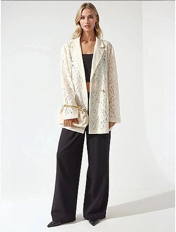 Giacca in pizzo floreale a maniche lunghe pika collection hiccup