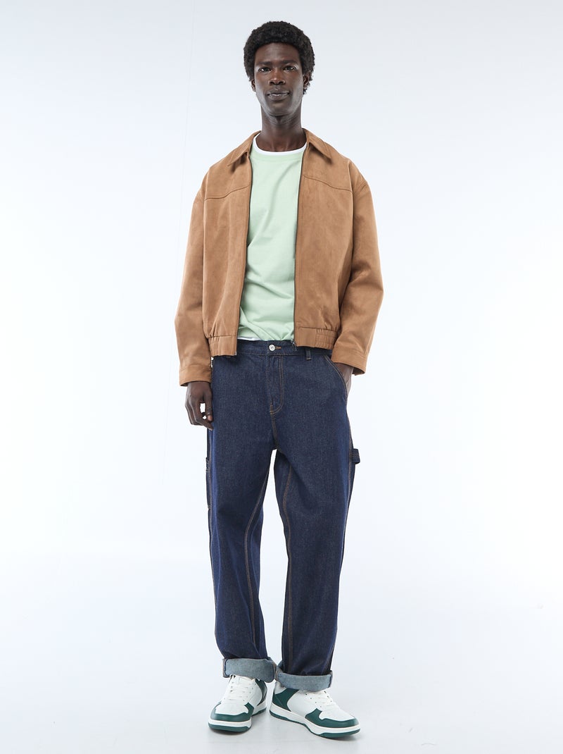 Giacca in simil suede Beige - Kiabi