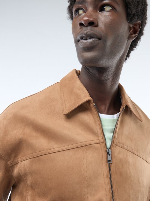 Giacca in simil suede - Kiabi