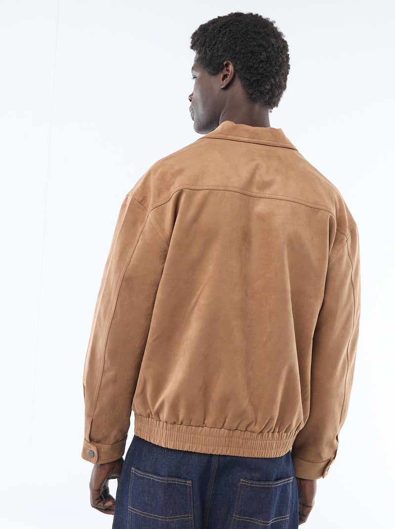 Giacca in simil suede Beige - Kiabi