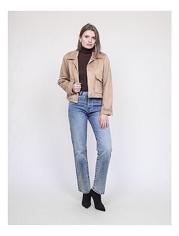 Giacca in similcamoscio UPERLA