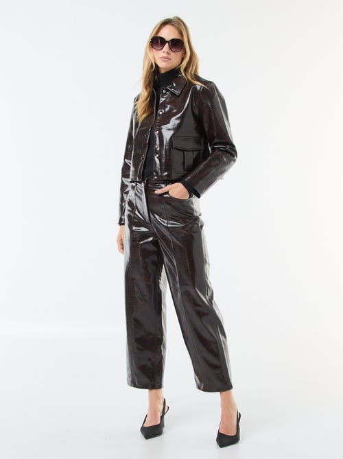 Giacca in similpelle effetto "pelle di serpente" - Kiabi