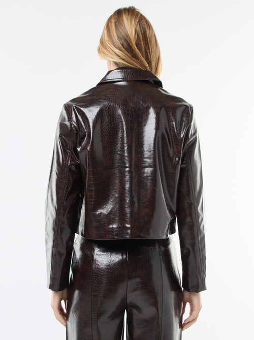 Giacca in similpelle effetto "pelle di serpente" - Kiabi