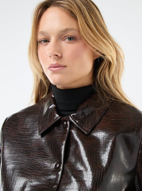 Giacca in similpelle effetto "pelle di serpente" - Kiabi