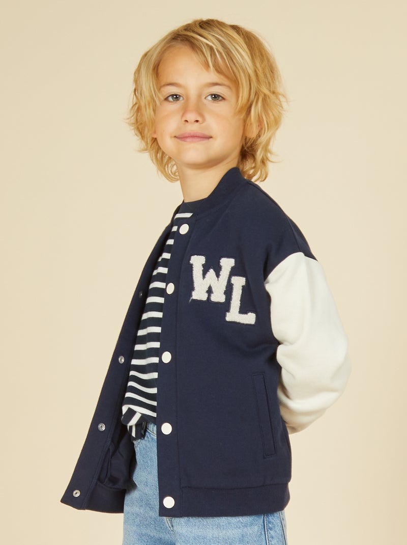 Giacca in stile campus americano Blu - Kiabi