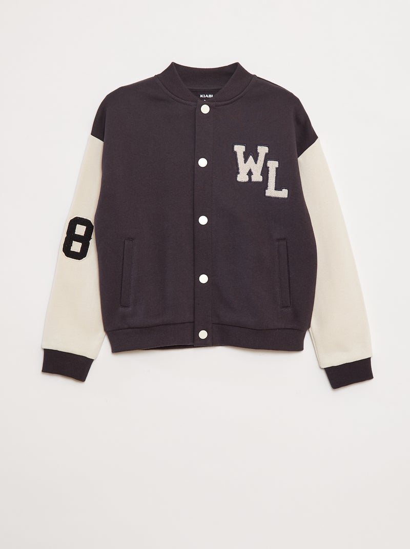 Giacca in stile campus americano Nero - Kiabi