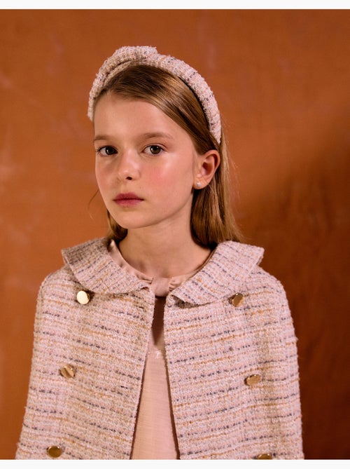 Giacca in tweed con collar da marinaio e pieghe - Kiabi