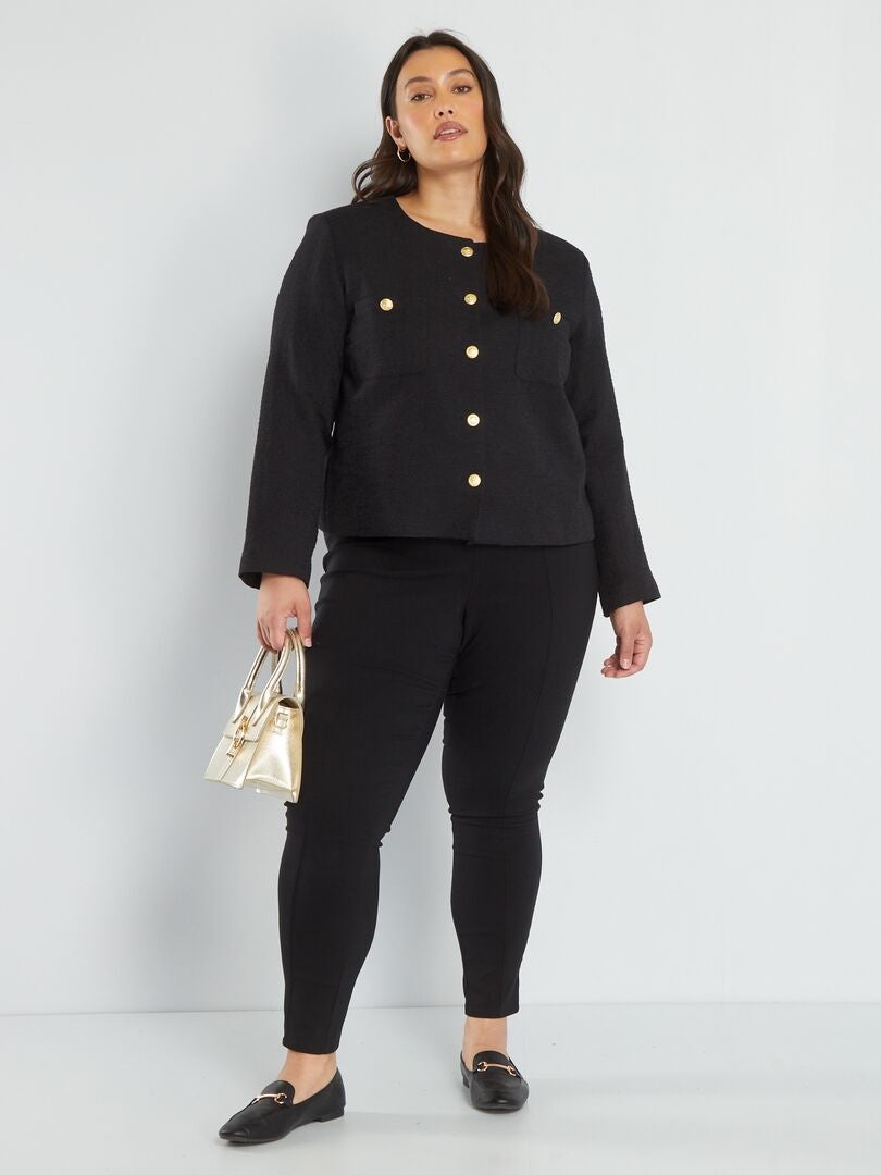 Giacca in tweed Nero - Kiabi