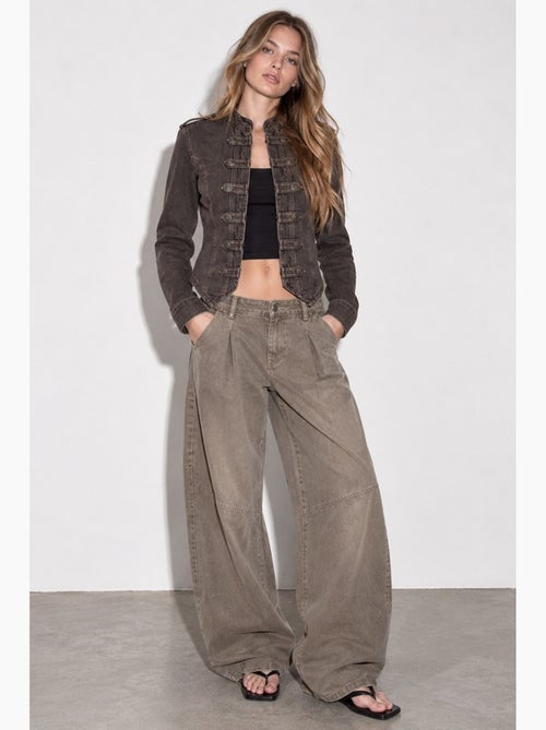 Giacca in twill con bottoni hiccup - Kiabi Giacca in twill con bottoni hiccup - Kiabi