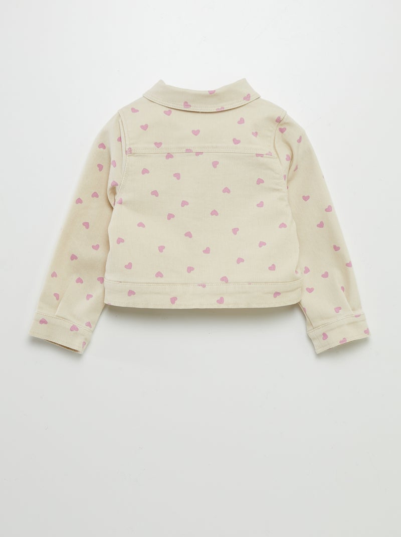 Giacca in twill con motivo - 'Name it' BEIGE - Kiabi