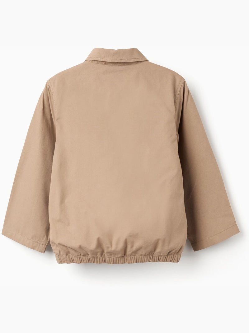 Giacca in twill di cotone con tasche Beige scuro - Kiabi