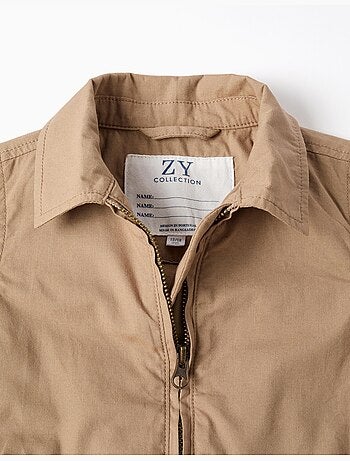 Giacca in twill di cotone con tasche