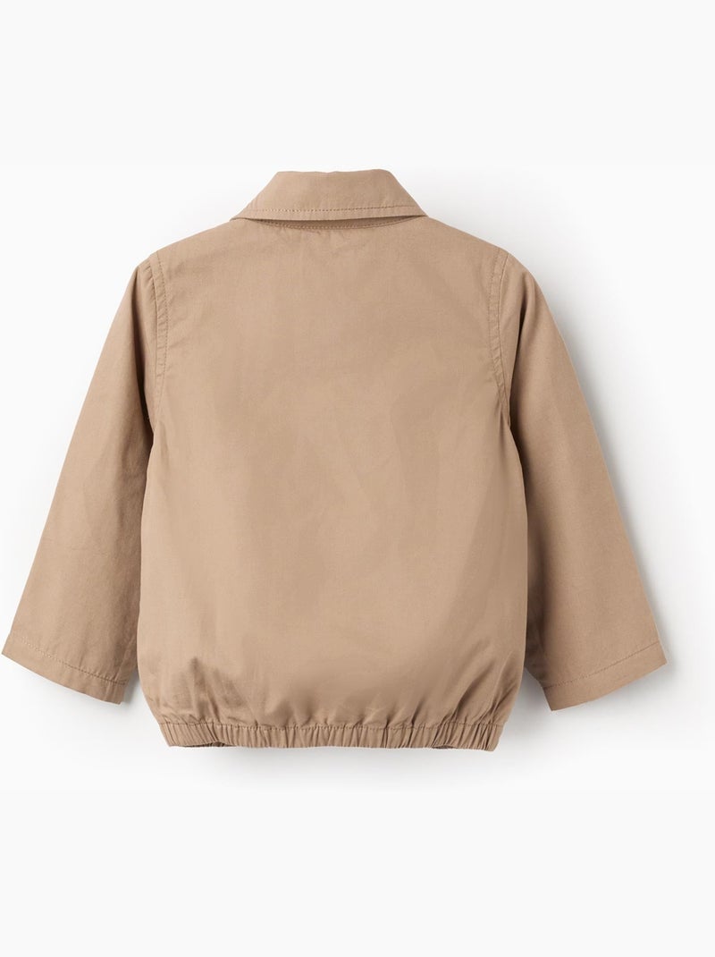 Giacca in twill di cotone con tasche Beige scuro - Kiabi