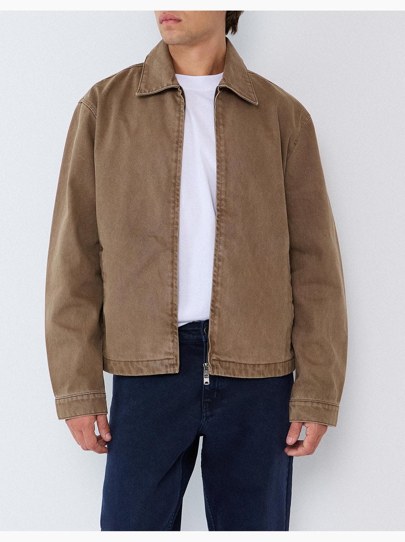 Giacca in twill, mo fashion Beige - Kiabi
