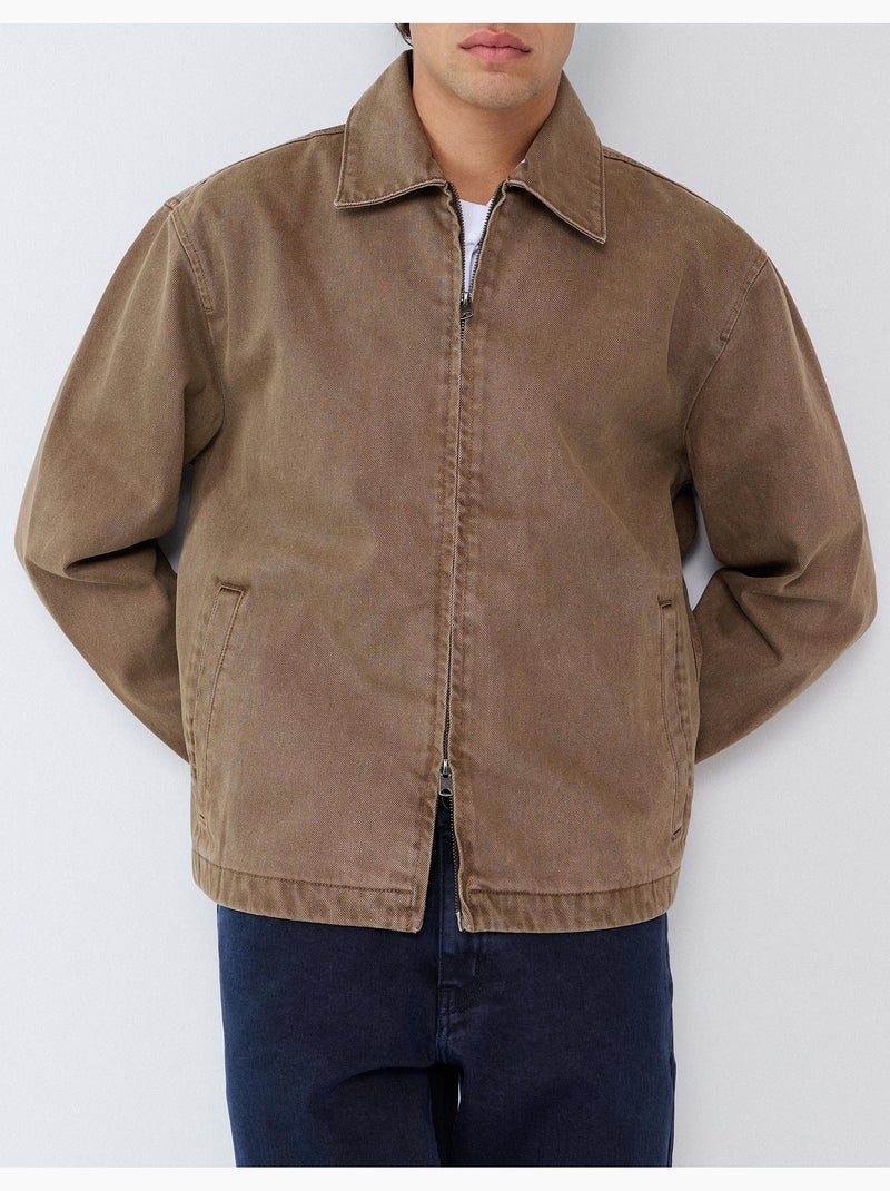 Giacca in twill, mo fashion Beige - Kiabi