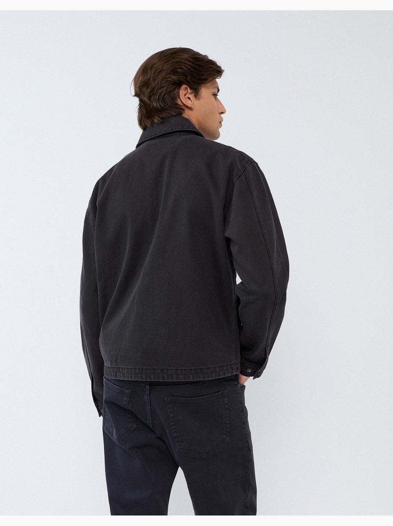 Giacca in twill, mo fashion Grigio - Kiabi