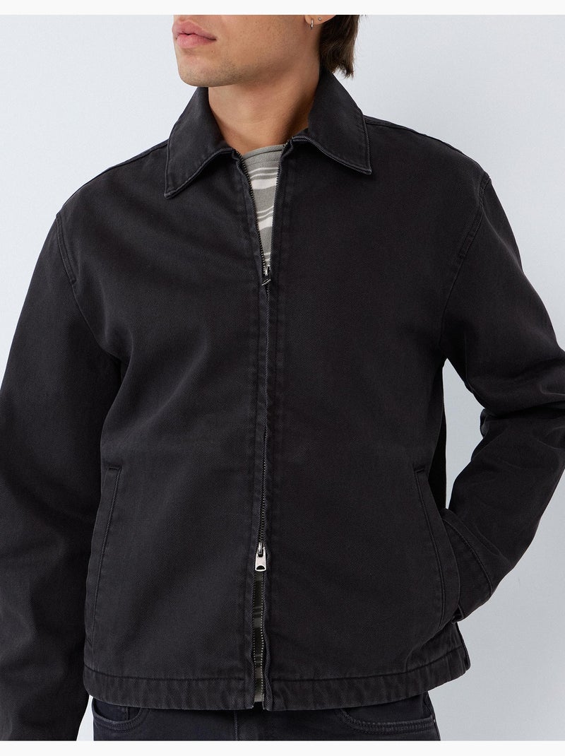 Giacca in twill, mo fashion Grigio - Kiabi