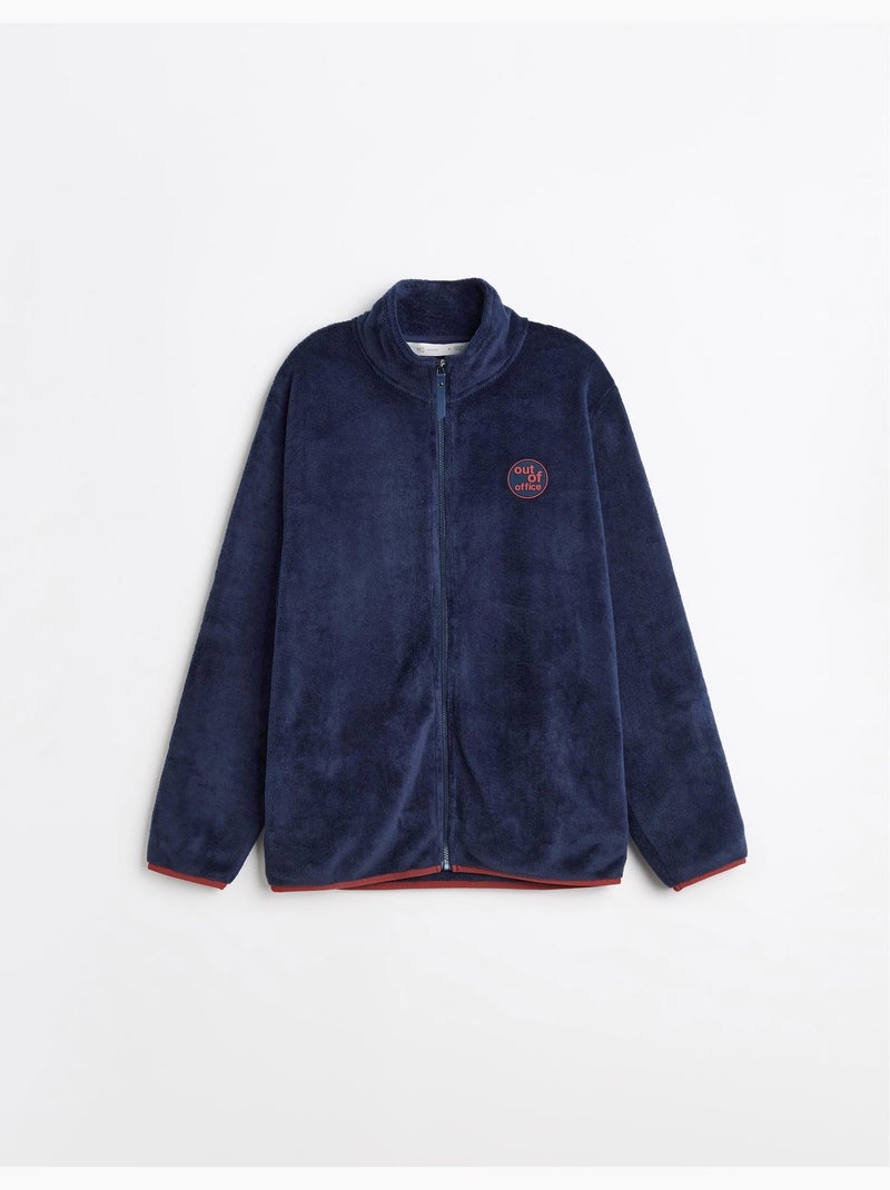 Giacca in velluto in pile, MO Fashion Blu - Kiabi