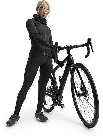 Giacca invernale softshell da ciclismo donna ciclismo donna core abyss